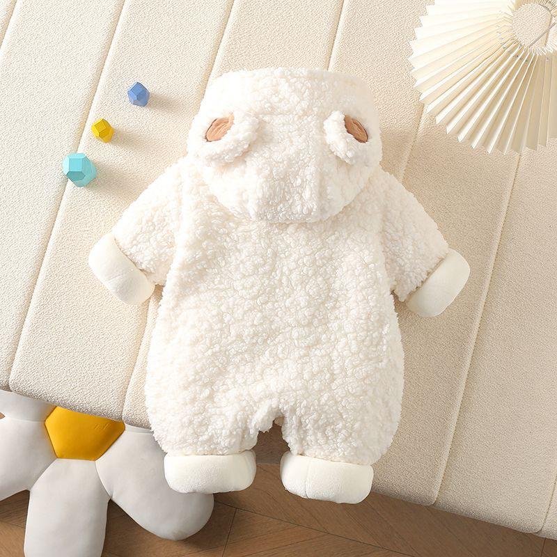 Teddy Hug Winter Fleece Romper - Image 2