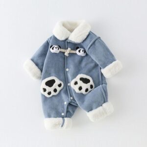 Panda Paw Winter Romper