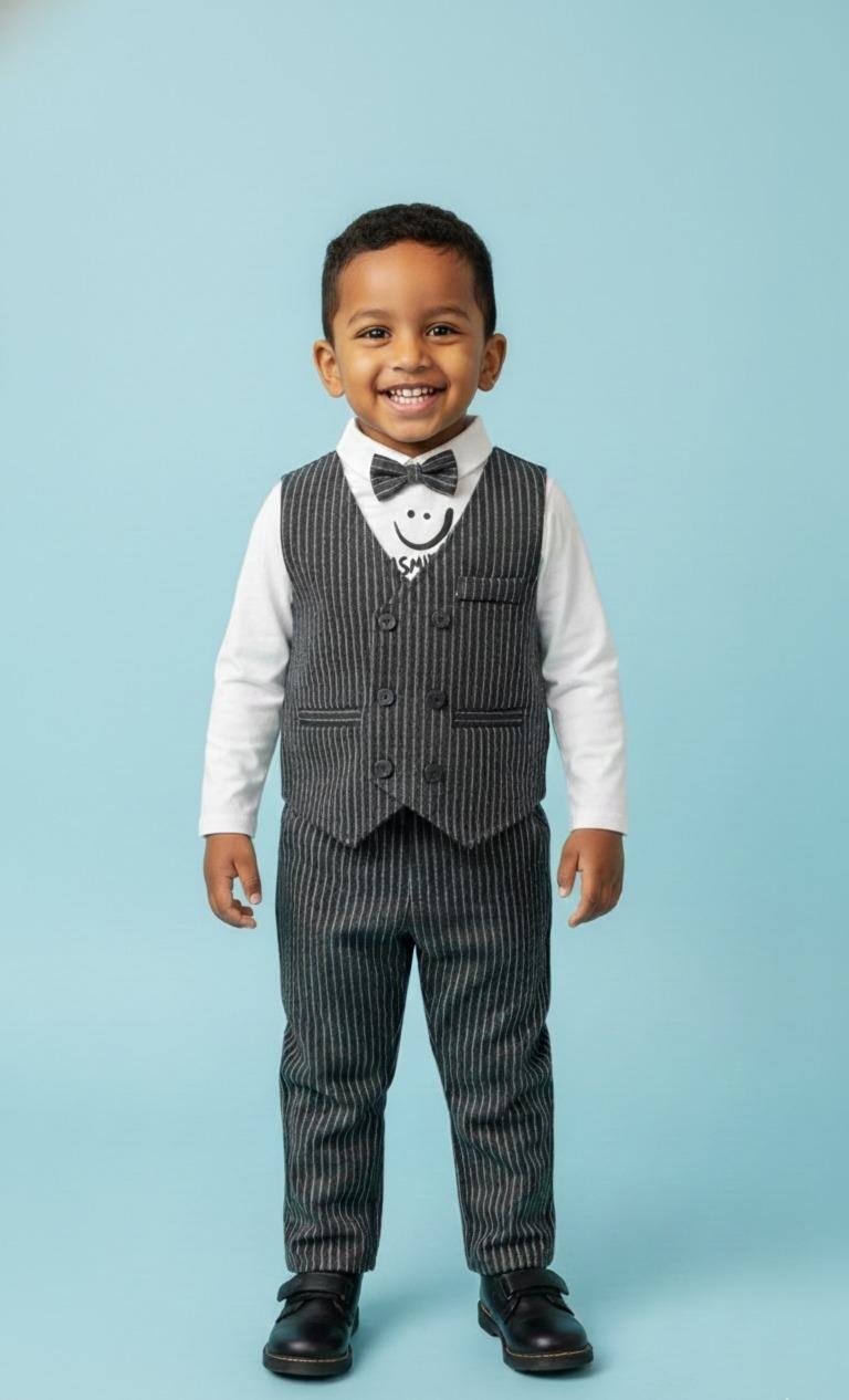 Little Gentleman Pinstripe Set