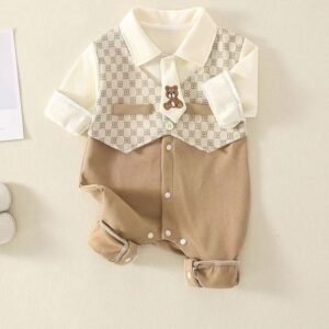 Little Gentleman Bear Romper