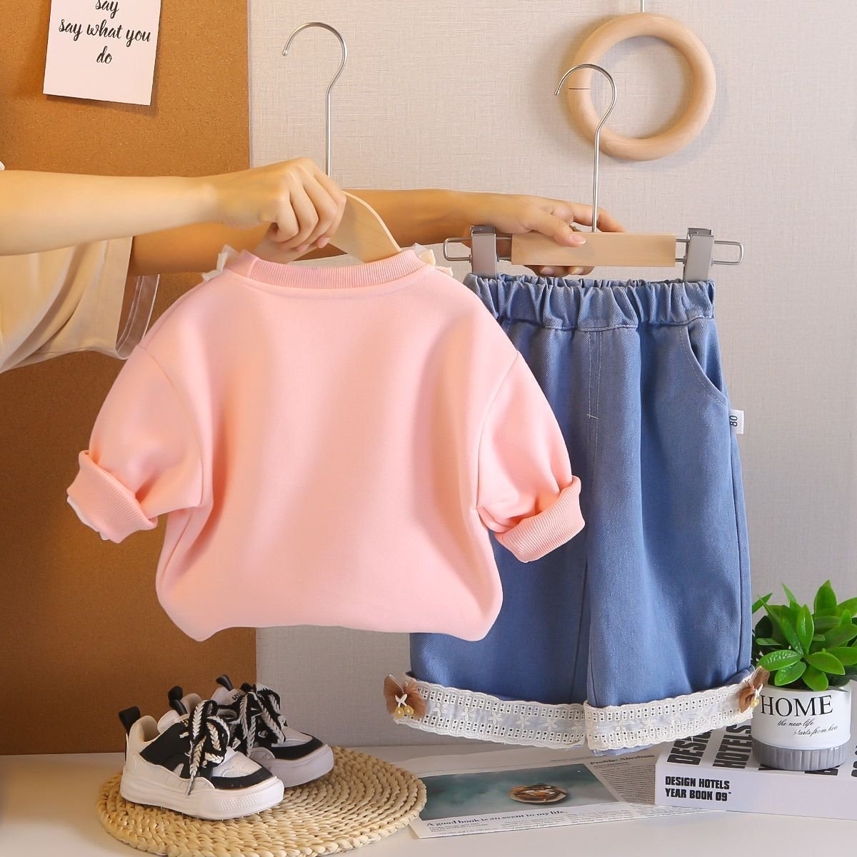 Sweet Diary Lace-Trim Kids Co-ord Set - Image 4