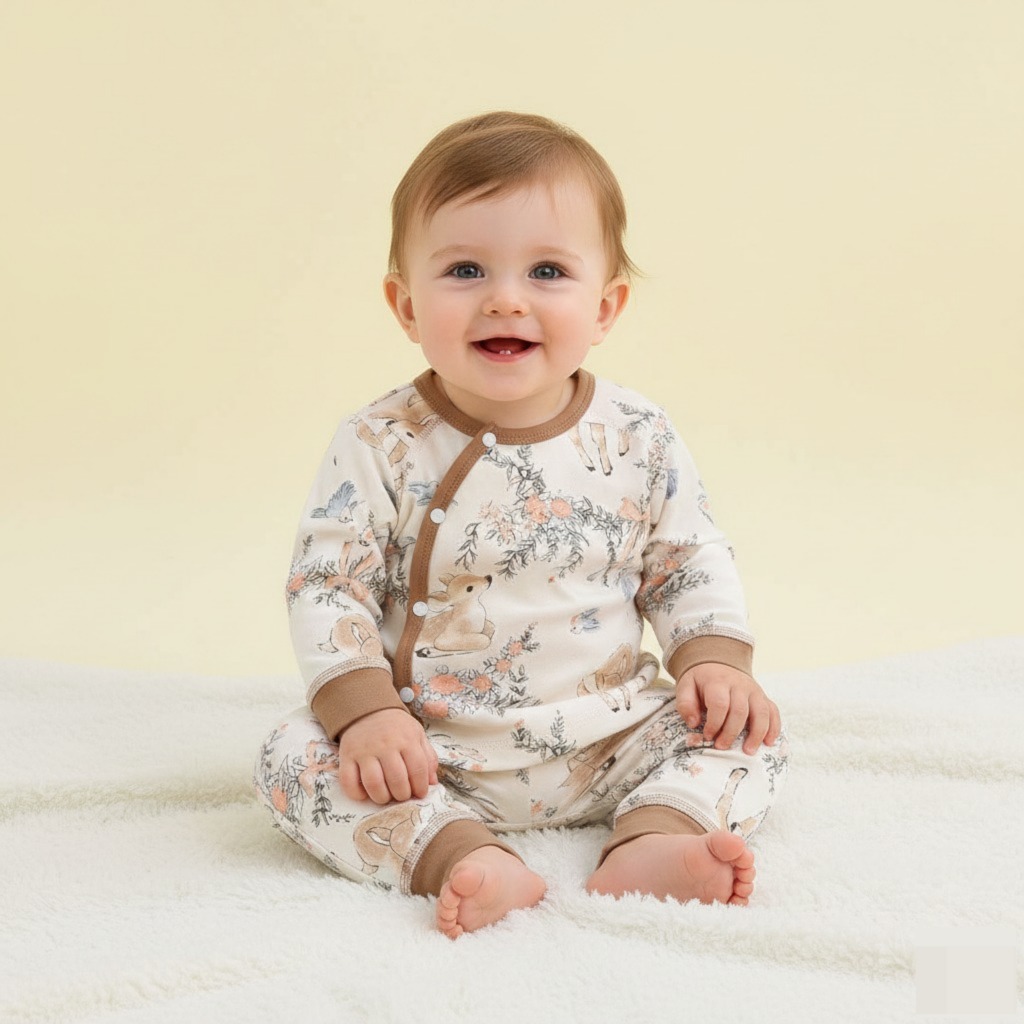 Soft Meadow Friends Romper