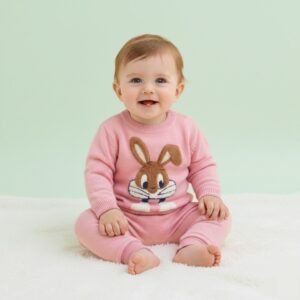 Blush Bunny Cozy Knit Set