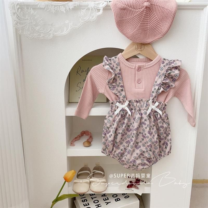 Blossom Petal Baby Romper 2 PC SET