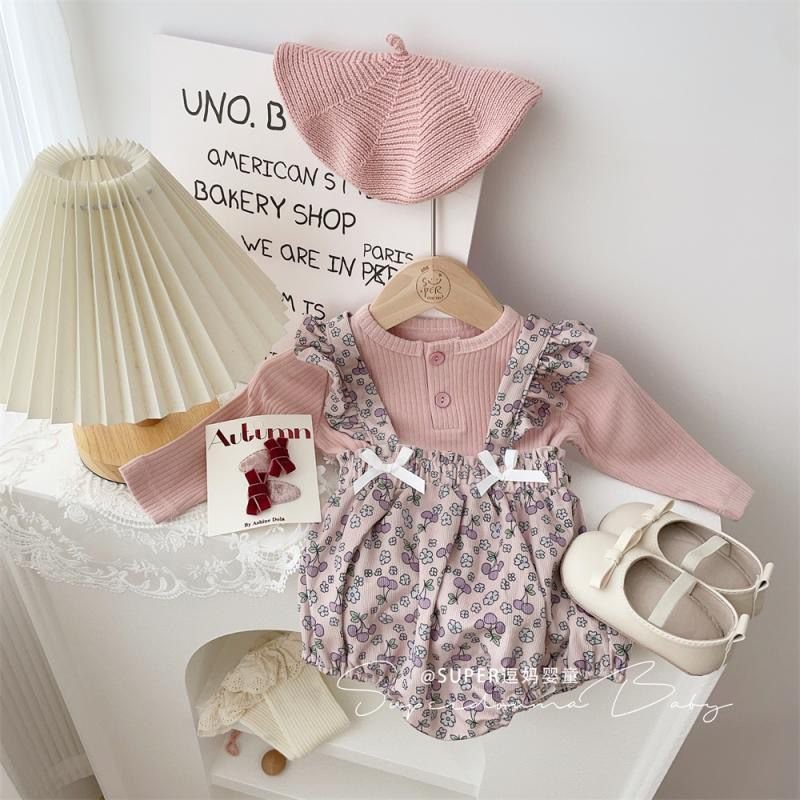 Blossom Petal Baby Romper 2 PC SET - Image 2