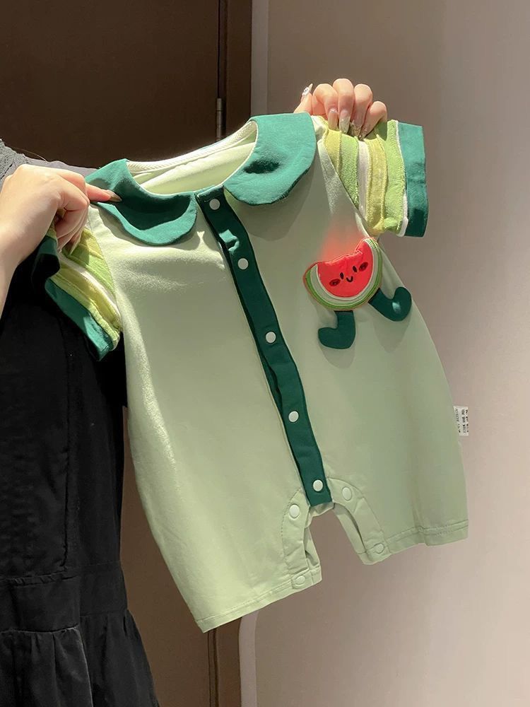 Happy Watermelon Baby Romper - Image 8
