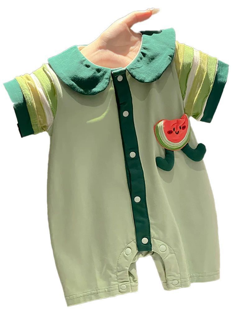 Happy Watermelon Baby Romper - Image 6