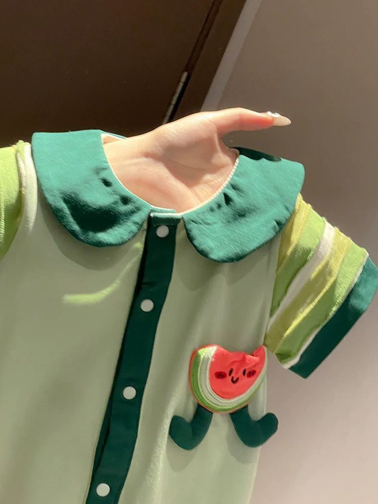Happy Watermelon Baby Romper - Image 7