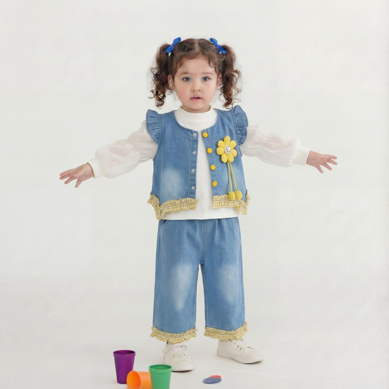 Sunny Denim Bloom Set