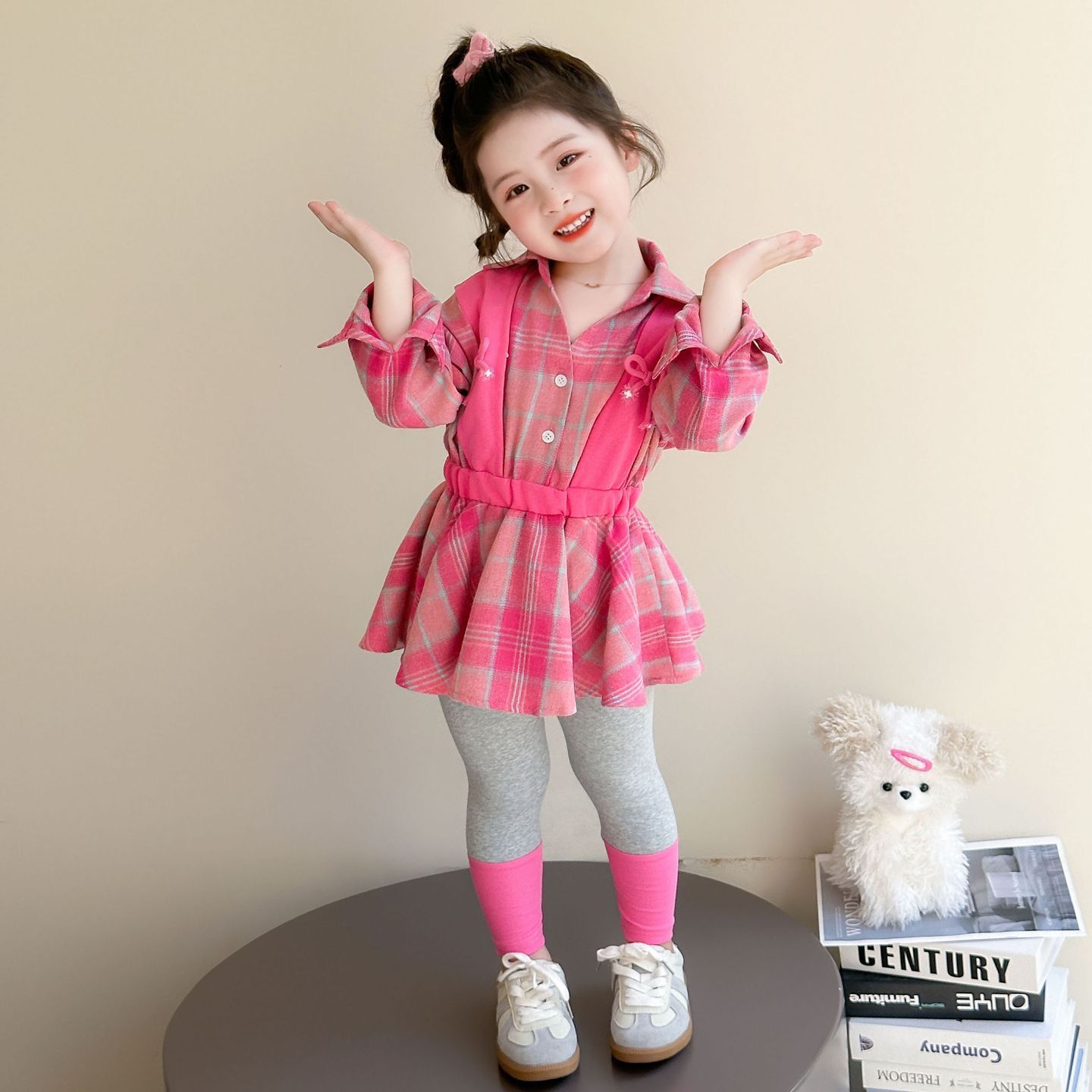 Pink Plaid Princess Set - Image 2