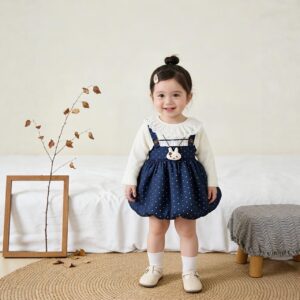 Moonlit Bunny Pinafore