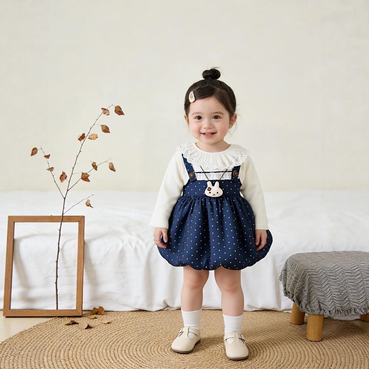 Moonlit Bunny Pinafore