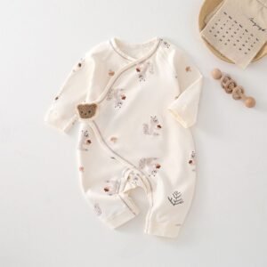 Acorn bear Wrap Romper